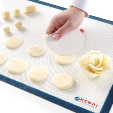 Skrobka cukiernicza do ciasta PÓŁOKRĄGŁA 159x103mm - ZESTAW 6szt. - HENDI 554159 Hendi