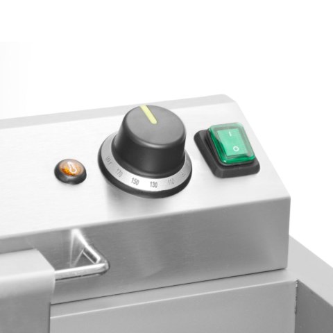 Smażalnik frytownica maszyna do smażenia pączków ryb z półką 12 l 3500 W - Hendi 205914 Hendi