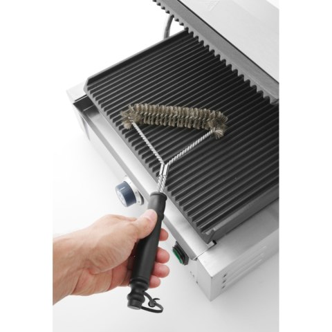 Szczotka druciana do grilla rusztu BBQ ze stali nierdzewnej KSZTAŁT Y 310x170 mm - Hendi 525425 Hendi