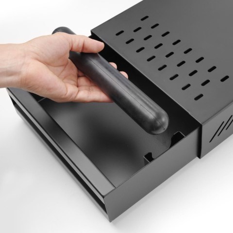 Szuflada na fusy kawy z odbijakiem podstawa pod młynek do kawy Hendi