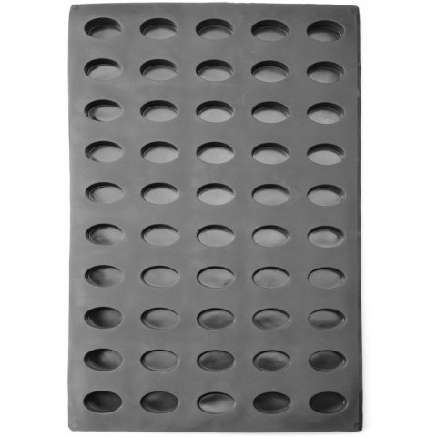 Forma silikonowa do pralin musów wypieków 570 x 375 mm - owal Hendi