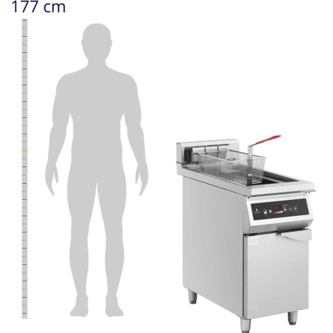 Frytownica indukcyjna wolnostojąca z szafką 30 l 60-190 C 380 V 10000 W Royal Catering