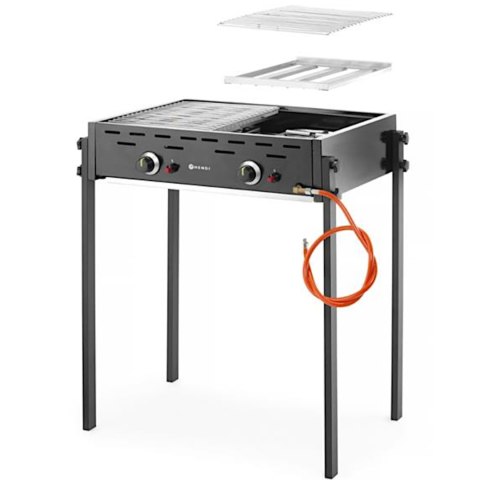 Grill gazowy MASTER PRO BLACK 790 x 560 mm 11.6 kW Hendi