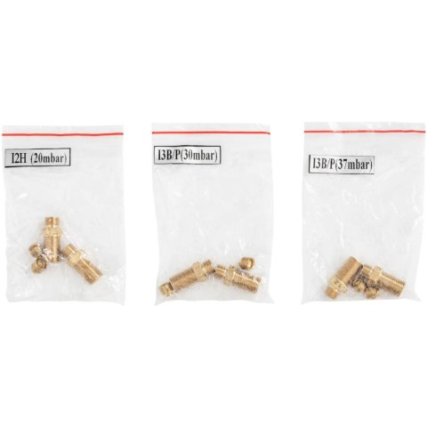 Grill gazowy podwójny ryflowany z szafką na propan / LPG / gaz ziemny 12 kW Royal Catering