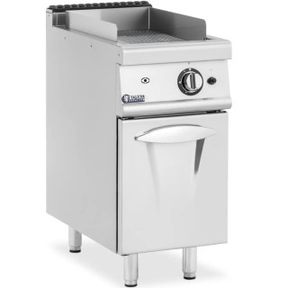 Grill gazowy ryflowany z szafką na propan / LPG / gaz ziemny 6 kW Royal Catering