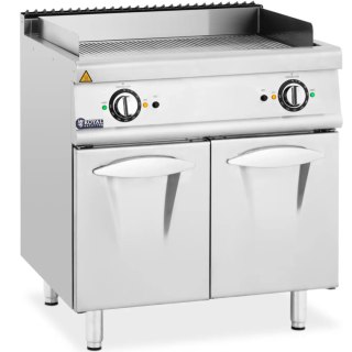 Grill płyta grillowa elektryczna podwójna ryflowana z szafką wolnostojąca 10.8 kW 400 V Royal Catering