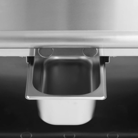 Grill płyta grillowa elektryczna podwójna ryflowana z szafką wolnostojąca 10.8 kW 400 V Royal Catering