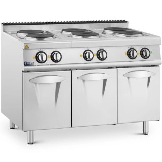 Kuchnia elektryczna wolnostojąca z szafką 6 pól grzewczych 15.6 kW 400 V Royal Catering