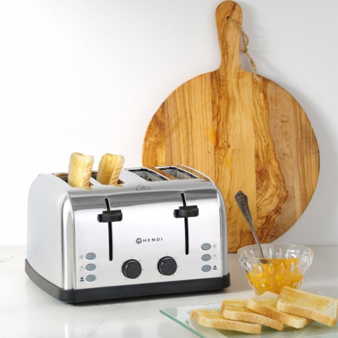 Toster opiekacz kanapkowy na 4 grzanki 3 funkcje 7 poziomów grzania 1500 W Hendi