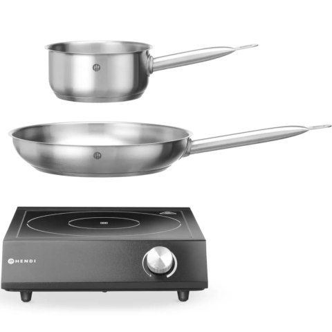 Zestaw do gotowania przenośny kuchenka indukcyjna rondel patelnia 3500 W Hendi