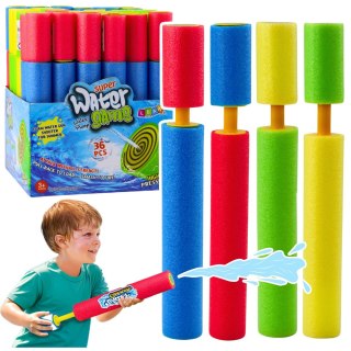 Broń Piankowa Na Wodę Pompka Tuba Wodna Kolorowa 30cm Mix LEAN Toys