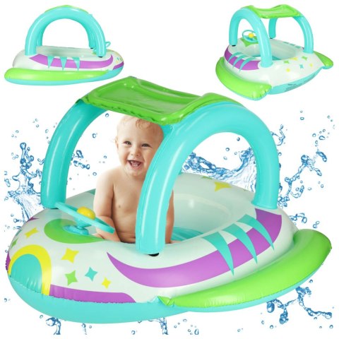 Kółko do pływania koło dmuchane z kierownicą pontonik dla dzieci z siedziskiem BESTWAY 34149 Kik Sp. z o. o. Sp. k.