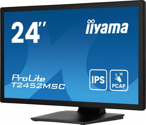Monitor 24 cale T2452MSC-B1AG 10 PKT. POJ,IPS,HDMI,DP,2x1W,7H,2xUSB, 400cd/m2,AG-(Anti Glare) IIYAMA