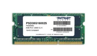 Pamięć Ultrabook DDR3 SODIMM 8GB 1600GHz Patriot