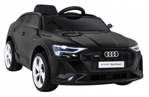 Audi E-Tron Sportback dla dzieci Czarny + Pilot + Napęd 4x4 + Wolny Start + Radio MP3 + LED