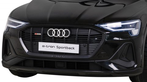 Audi E-Tron Sportback dla dzieci Czarny + Pilot + Napęd 4x4 + Wolny Start + Radio MP3 + LED