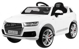 Audi Q7 Quattro S-Line na akumulator Lakier Biały + Pilot + Wolny Start + EVA + Radio MP3