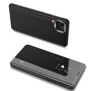 Futerał etui z klapką na Samsung Galaxy A22 4G Clear View Case - czarny HURTEL