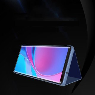 Futerał etui z klapką na Samsung Galaxy A22 4G Clear View Case - czarny HURTEL