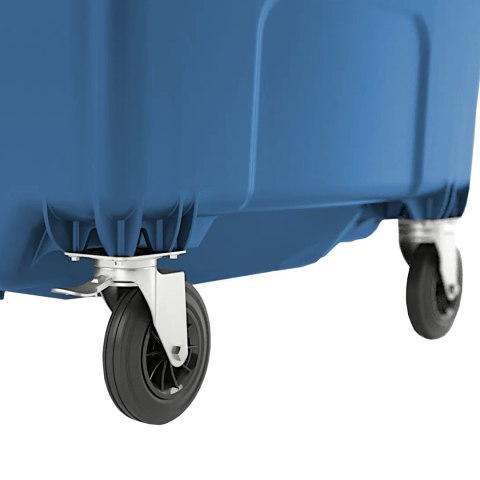 Kontener pojemnik na odpady śmieci komunalne PZH EN 840-2 DIN 1100L - niebieski GSG24