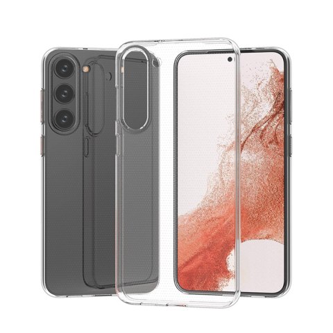 Etui cienki pokrowiec 0.5mm na Samsung Galaxy S23 - przezroczyste HURTEL