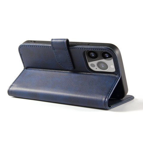 Etui pokrowiec z klapką portfel podstawka na Samsung Galaxy S23+ Magnet Case - niebieskie HURTEL