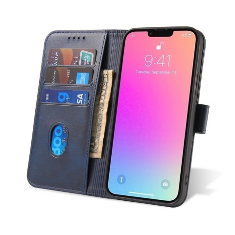Etui pokrowiec z klapką portfel podstawka na Samsung Galaxy S23+ Magnet Case - niebieskie HURTEL