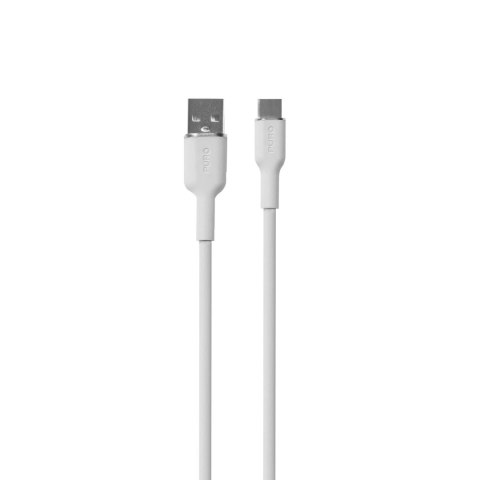 Kabel przewód USB-A - USB-C 1.5m - biały PURO