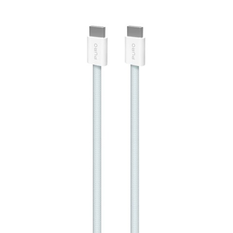 Kabel przewód USB-C 60W 480mbps 1.5m - niebieski PURO