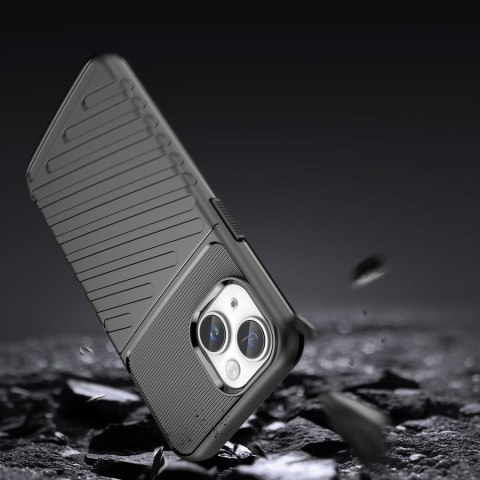 Pancerny pokrowiec etui na iPhone 14 Plus Thunder Case - czarny HURTEL