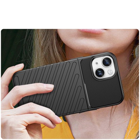 Pancerny pokrowiec etui na iPhone 14 Plus Thunder Case - czarny HURTEL