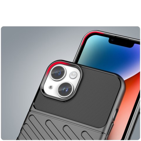Pancerny pokrowiec etui na iPhone 14 Plus Thunder Case - czarny HURTEL