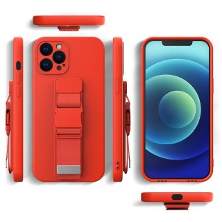 Silikonowe etui ze smyczą paskiem do Xiaomi Poco M4 Pro 5G Rope Case - czarny HURTEL