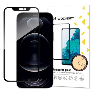 Szkło hartowane do iPhone 14 Plus / 13 Pro Max na cały ekran z ramką Case Friendly - czarny WOZINSKY