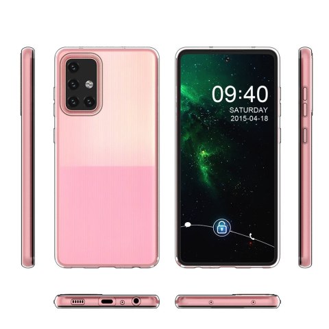 Żelowy pokrowiec etui Samsung Galaxy A73 Ultra Clear 0.5mm - przezroczysty HURTEL