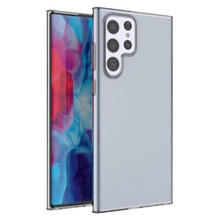Żelowy pokrowiec etui Ultra Clear do Samsung Galaxy S22 Ultra przezroczysty HURTEL