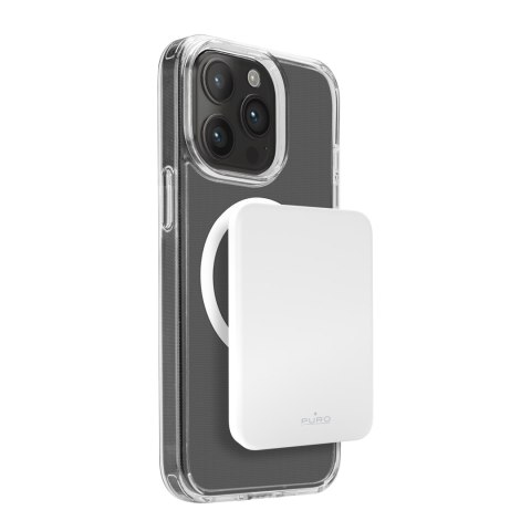 Powerbank 4200mAh USB-C MagSafe Slim Power Mag - biały PURO