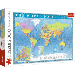Puzzle - 2000 - Polityczna mapa świata - Trefl 27099 Trefl Puzzle