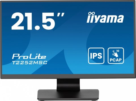 Monitor 22 cale T2252MSC-B2AG 10 PKT. POJ,IPS,HDMI,DP,2x1W,7H,2xUSB, AG-(Anti Glare) IIYAMA