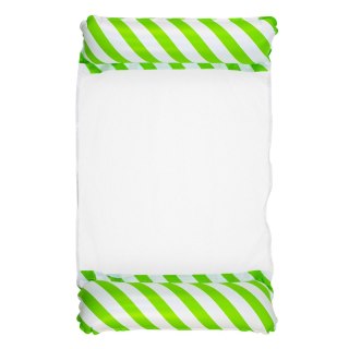 Dmuchany Hamak Wodny Materac Leżak Biało-Zielony 120x70cm LEAN