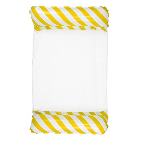 Dmuchany Hamak Wodny Materac Leżak Biało-Żółty 120x70cm LEAN
