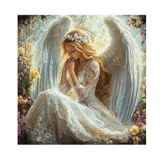Diamentowa mozaika - Kobieta Anioł w ogrodzie Norimpex