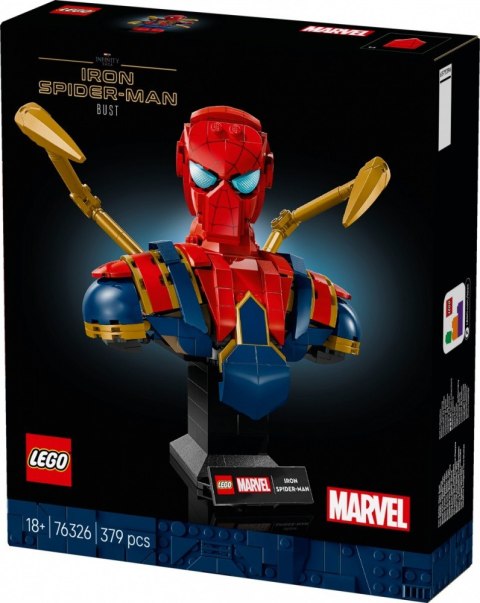 Klocki Super Heroes 76326 Popiersie Iron Spider-Mana LEGO