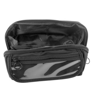 Piórnik Przybornik Szkolny Rozkładany Pojemny Czarny 20x10cm LEAN