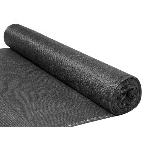 Siatka Cieniująca Na Ogrodzenie Płot Maskująca Czarna 1.5M 25M 70g/m² LEAN