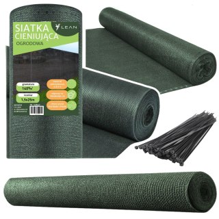 Siatka Cieniująca Na Ogrodzenie Płot Maskująca Zielona 1.5M 25M 140g/m² LEAN