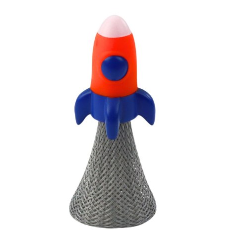 Skaczący Statek Kosmiczny Na Sprężynie Kolorowy Światła 11cm Mix LEAN