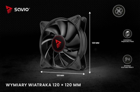 Wentylator BLADE 120mm 4-pin PWM Savio
