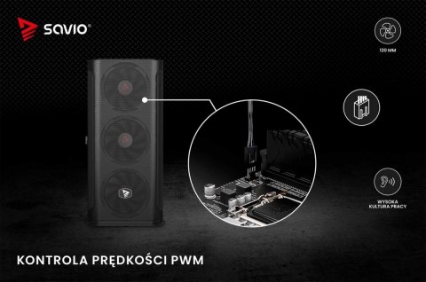 Wentylator BLADE 120mm 4-pin PWM Savio