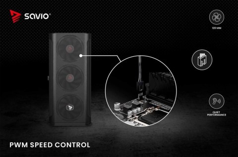 Wentylator BLADE 120mm 4-pin PWM Savio